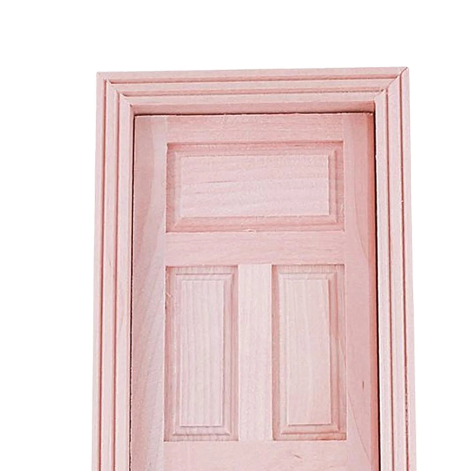Unpainted Wood Dollhouse Miniature Door K558195