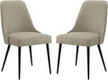 Black PU Set of 2 Dining Chair R808