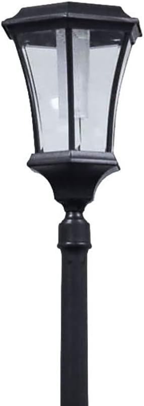 Black Solar Lamp Post with Planter C96683