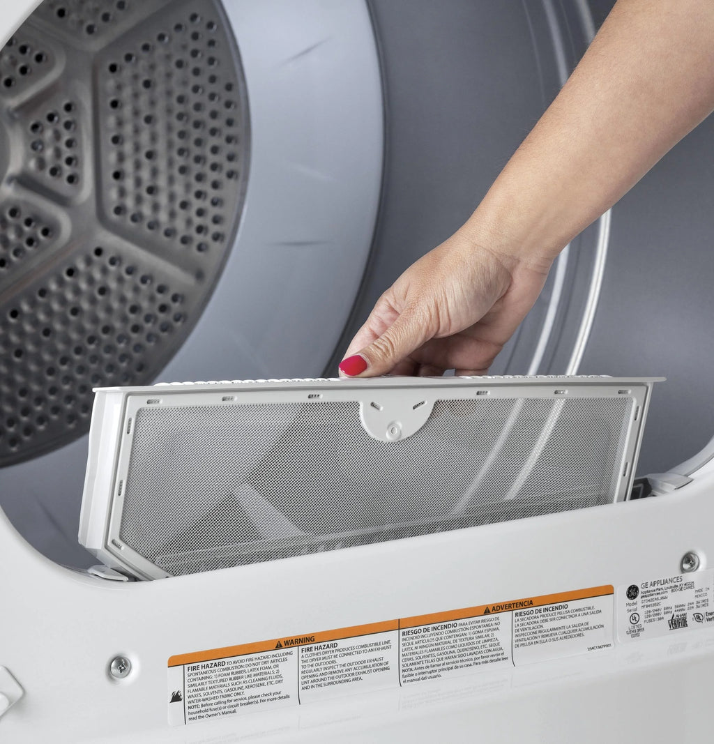 27" Wide 7.2 Cu. Ft. Electric Dryer White S4081