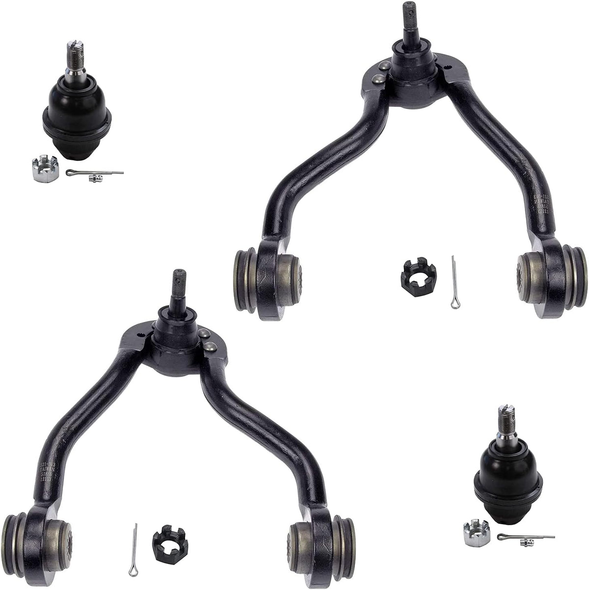 12pc Set Front Upper Control Arms Lower Ball Joints Sway Bars Tie Rods Z55041