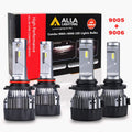 9005 9006 LED Bulbs Combo 6000K ~ 6500K Xenon White (4 Packs, 2 Sets) B8973