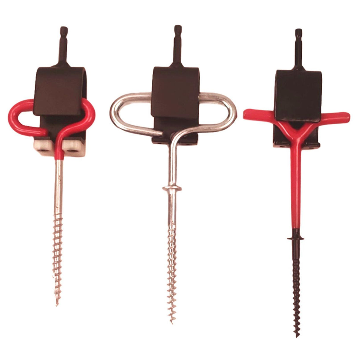 Ice Anchor Drill Adapter for Ice Fishing Tent Stakes Q2755