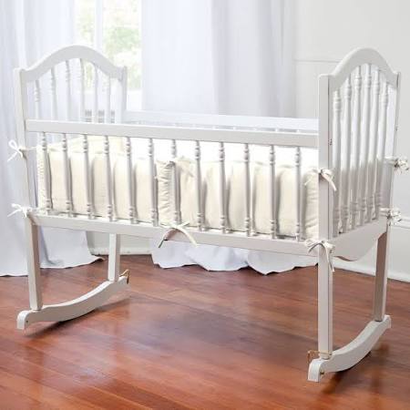Solid Seafoam Aqua Crib Bumper U47068