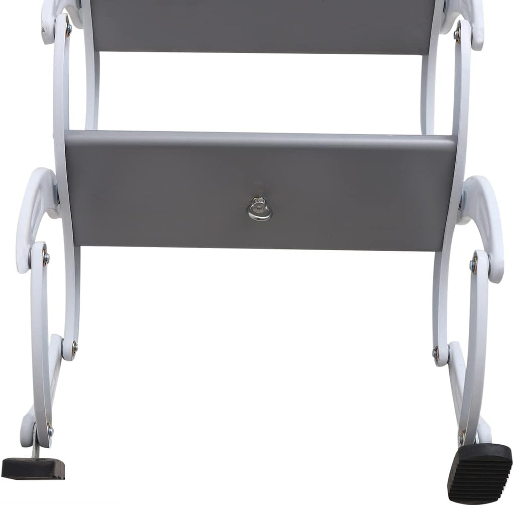 12 Steps Folding Loft Ladder, 122in Height, 882lbs Max Load E836946