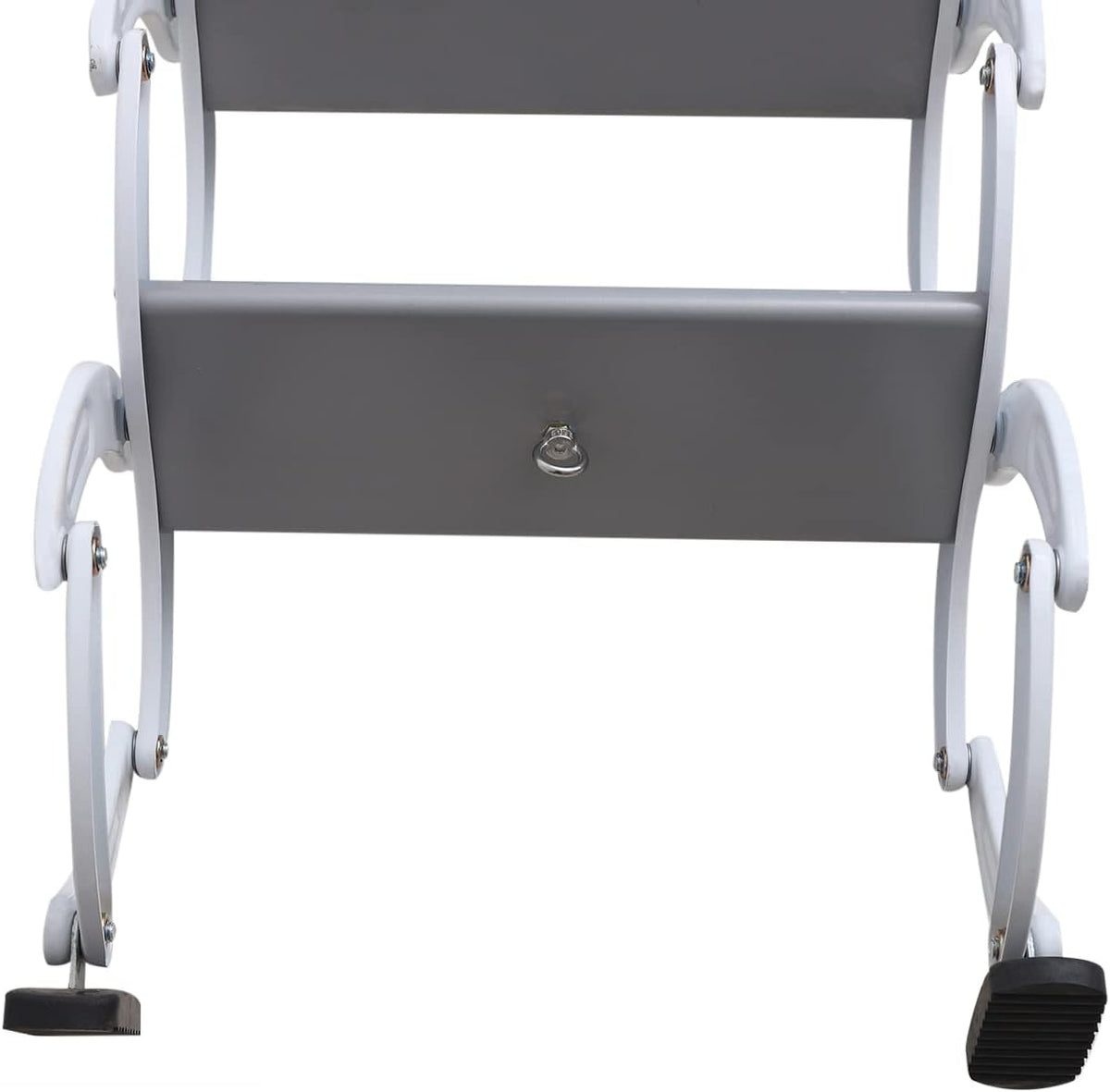 12 Steps Folding Loft Ladder, 122in Height, 882lbs Max Load E836946
