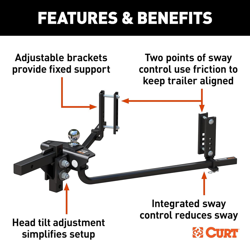 2P Weight Distribution Hitch with Sway Control E30979