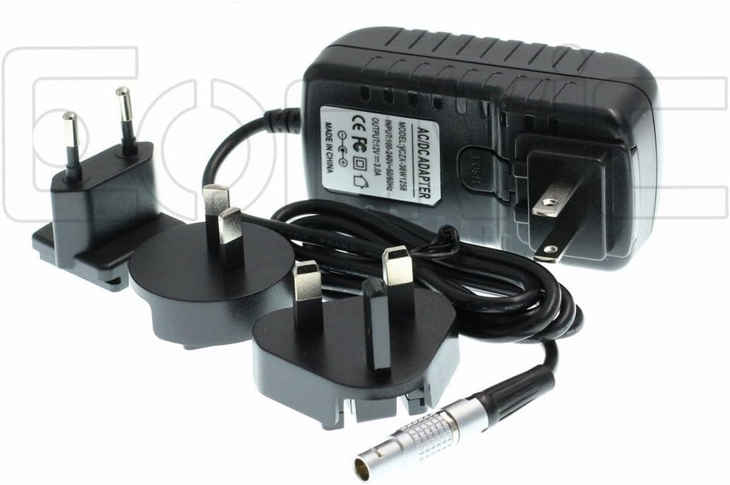 Right Angle 2 Pin to AC Power Adapter Cable with US EU Plugs K9564