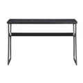 Black Woodgrain/Gray Console Table B8078