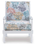 White Spindle Wood Frame Chair Y853