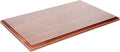 Solid Walnut Rectangular Wood Display Base with Ogee Edge D823057