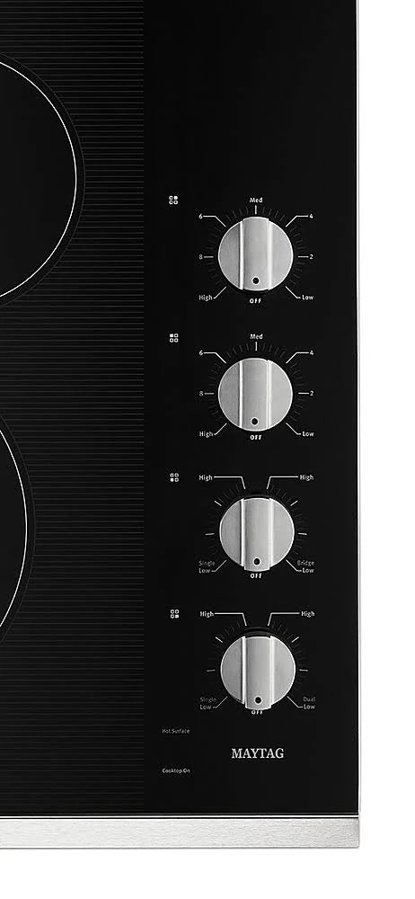 30-Inch Electric Cooktop with Reversible Grill and Griddle Stainless Steel F2837