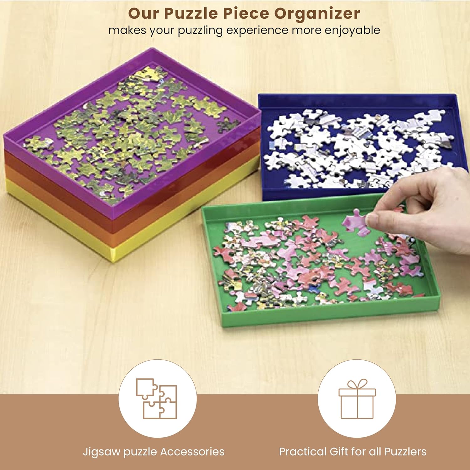 Stackable Sorting Trays - Pack of 6 C1206