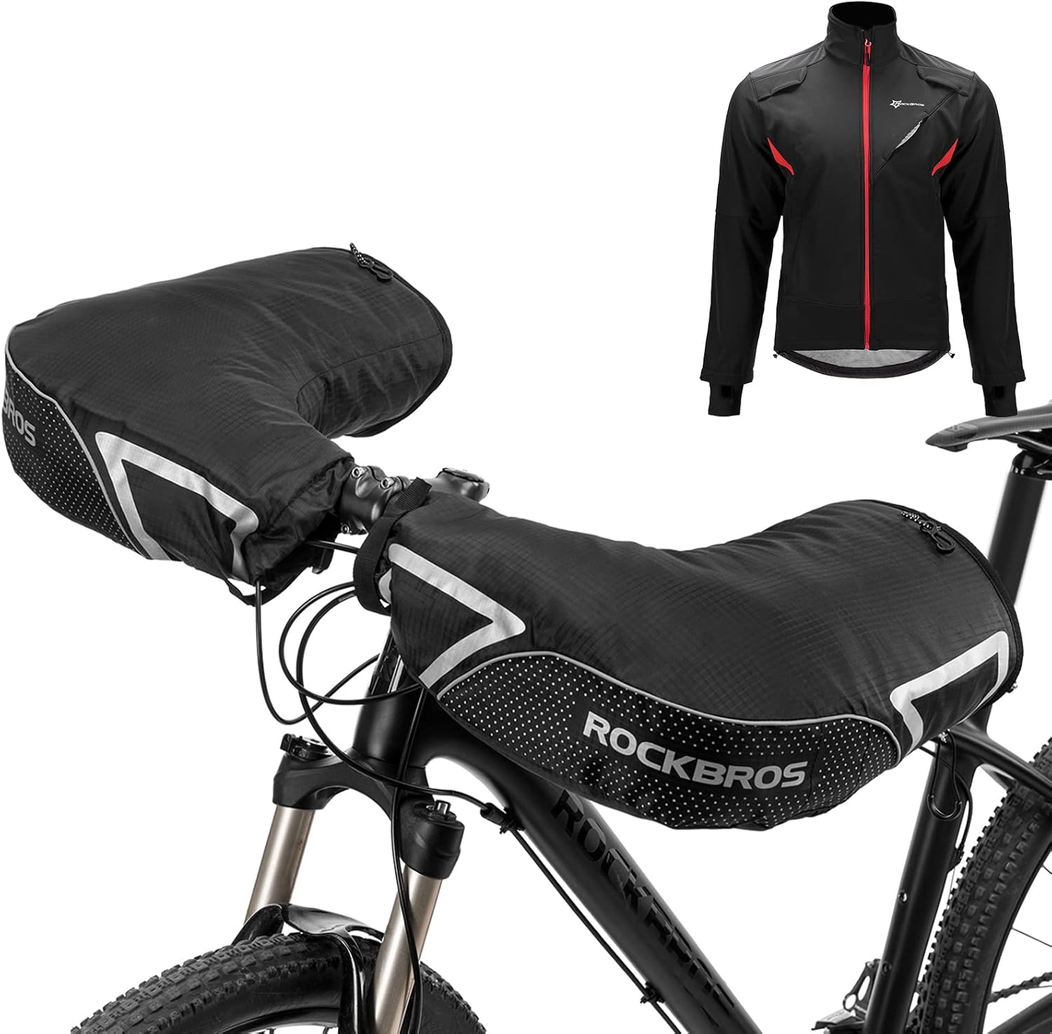 Handlebar Mittens Mountain Bike Bicycle Bar Mitts Winter Cycling Jackets M240167