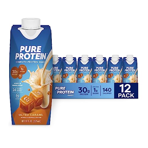 Strawberry Protein Shake, 30g Protein, 11oz Bottles, 12 Pack E9571
