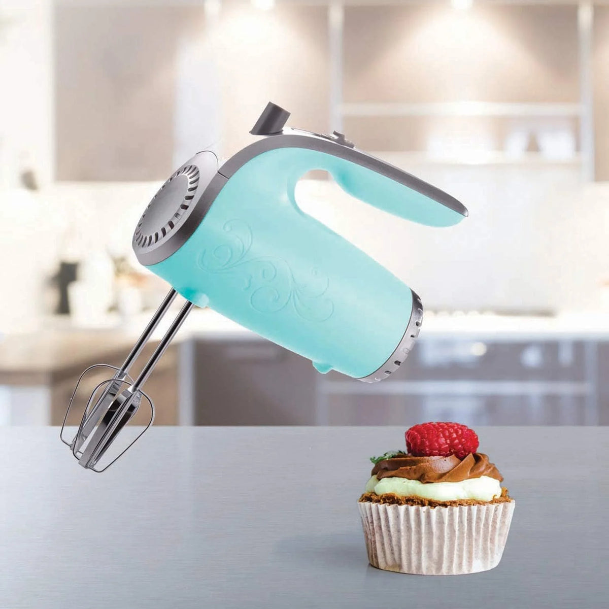 Blue 5-Speed Electric Hand Mixer C41159