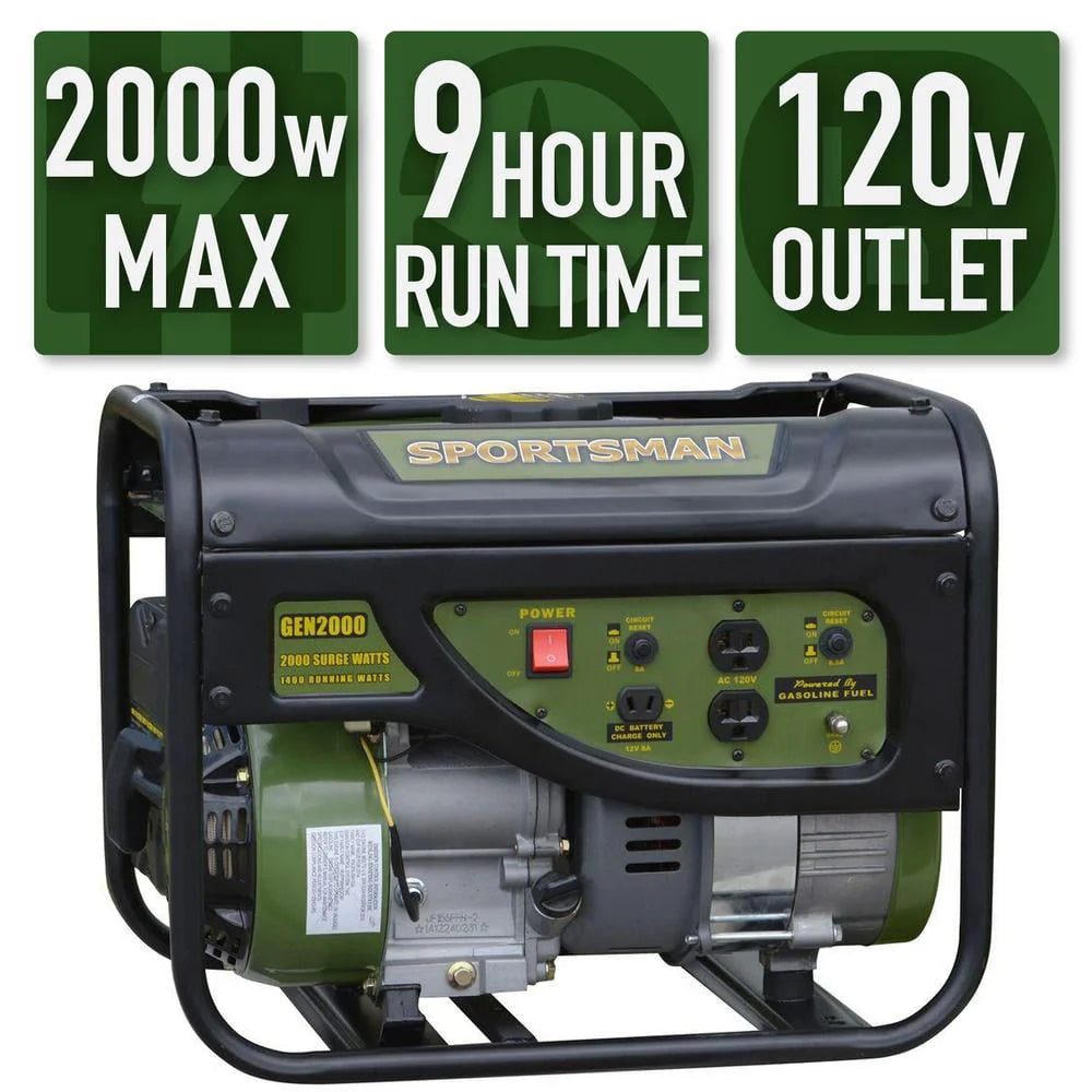 2000W Portable Gasoline Generator F8449
