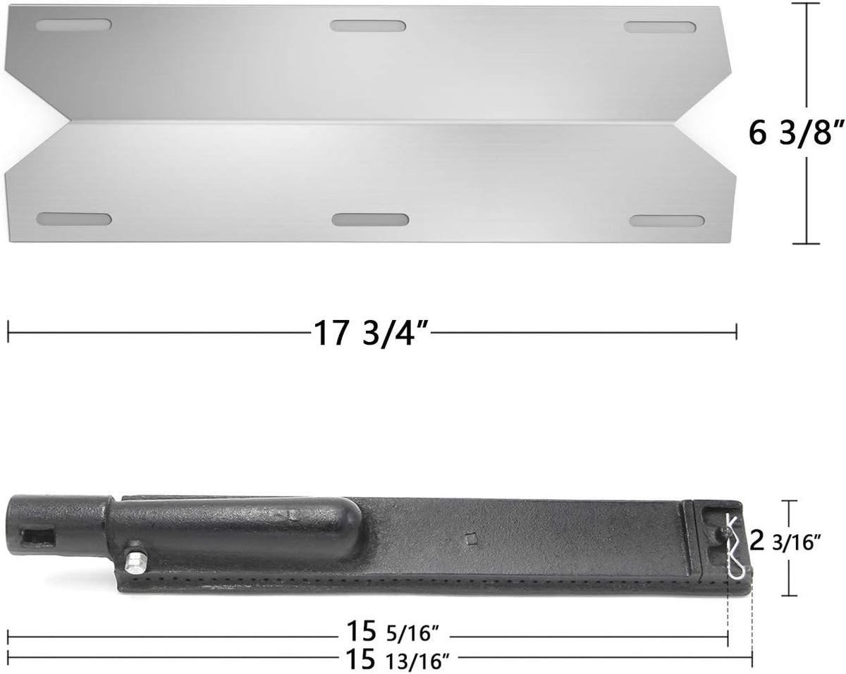 17 3/4” Heat Plates and 15 13/16” Burners Replacement, Pack of 2 N221592