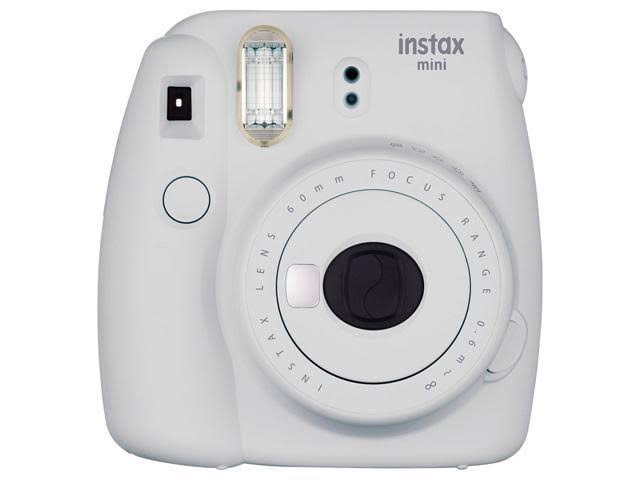 Smokey White Instant Film Camera with Case and Film U547652
