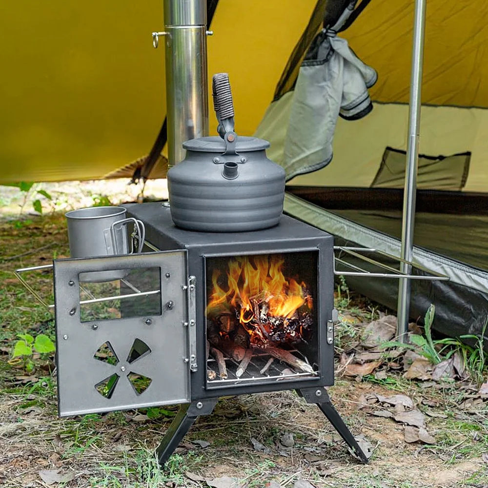 Portable Wood Burning Stove for Cooking and Heating F235740