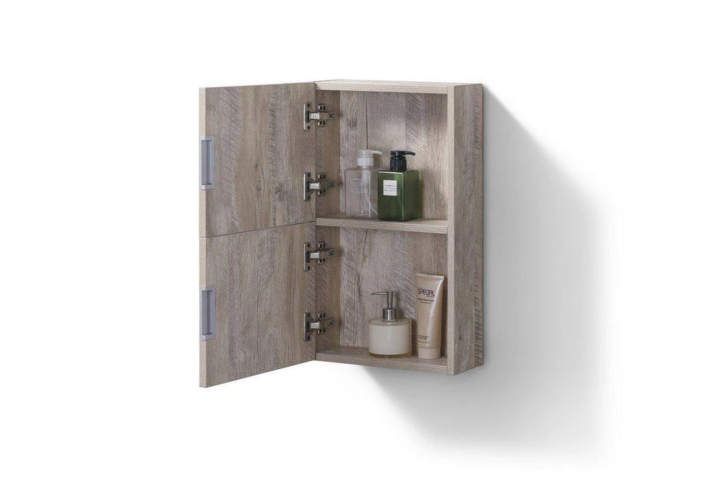 Linen Side Cabinet with One Door in Nature Wood Finish N350