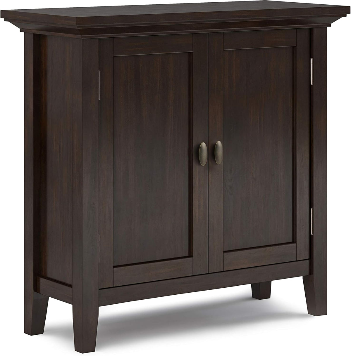 Brunette Brown Solid Wood Low Storage Cabinet I56624