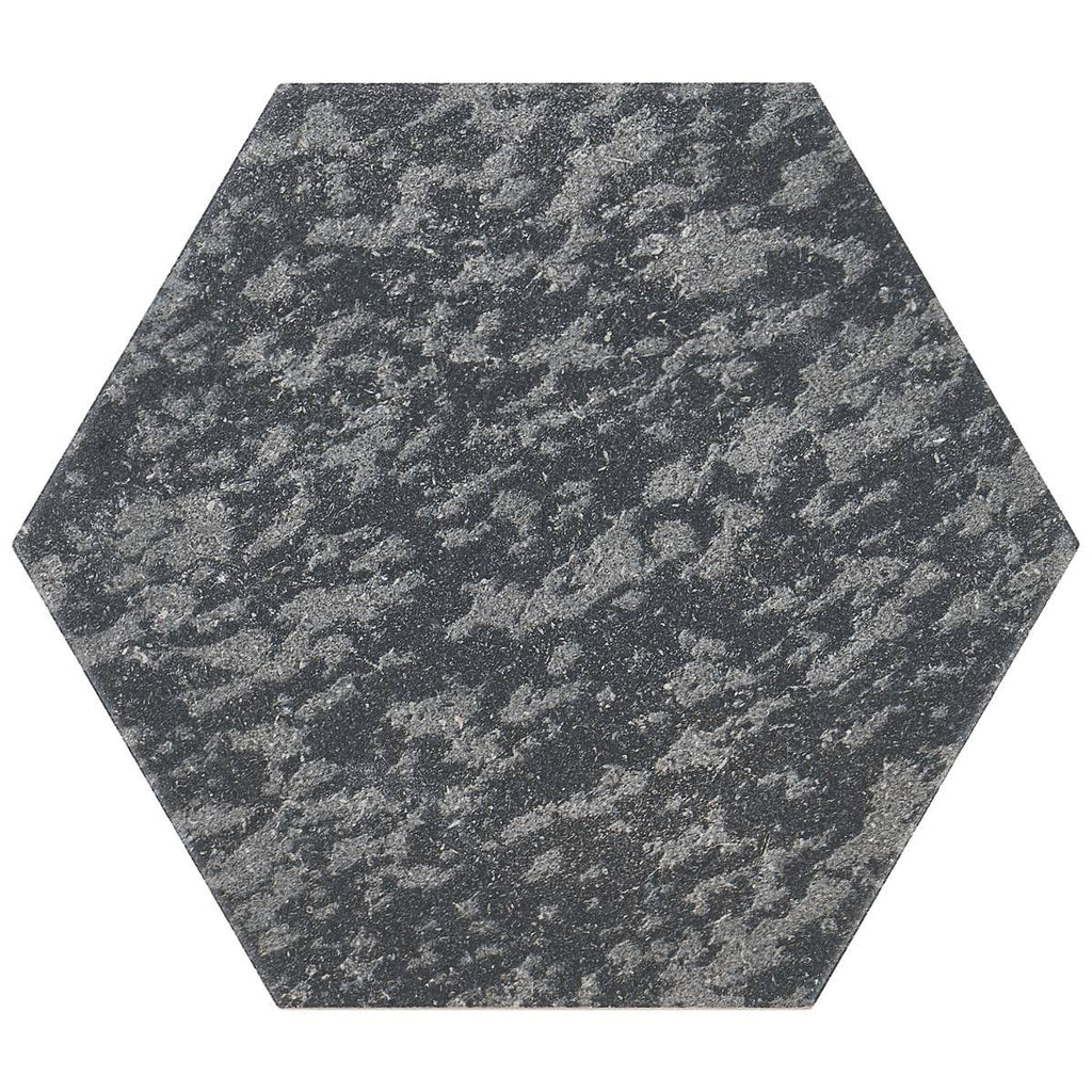 Black 9 in. Hex Matte Porcelain Floor and Wall Tile (20 Pieces 9.47 Sq. ft. / CASE) H909