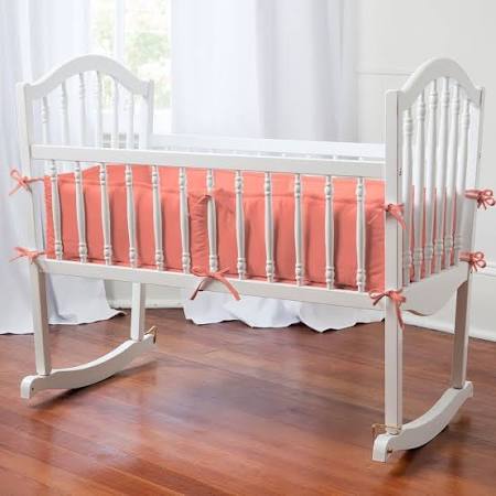 Solid Seafoam Aqua Crib Bumper U47068
