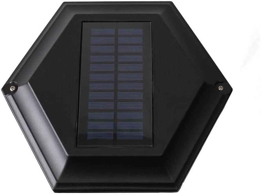 Black Solar Lamp Post with Planter C96683