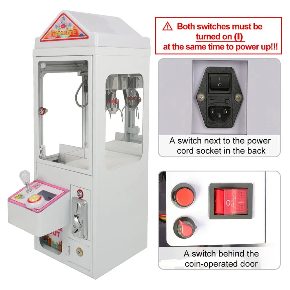 Mini Claw Crane Machine 110V Metal Case L28150