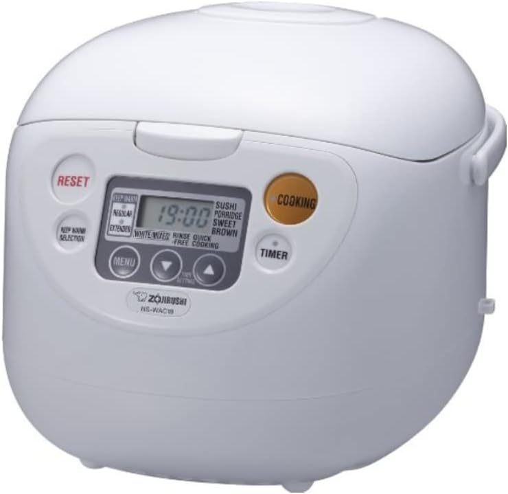 10-Cup Micom Rice Cooker and Warmer with Rice Container Bin N381749