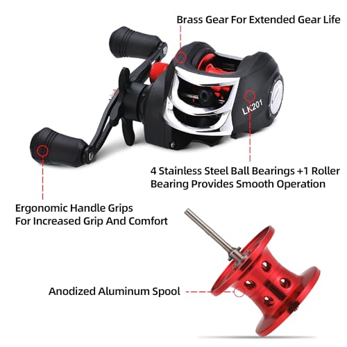 Fishing Rod and Reel Combo Baitcasting Baitcast Reel 5 Foot Fiberglass Telescopic Rod with Fishing Line T59746