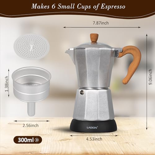 6 or 3cup Electric Espresso Coffee Maker C46935