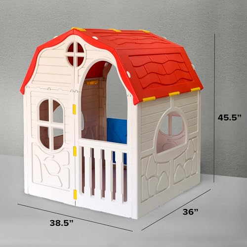 White Plastic Toddler Outdoor Playhouse O63762