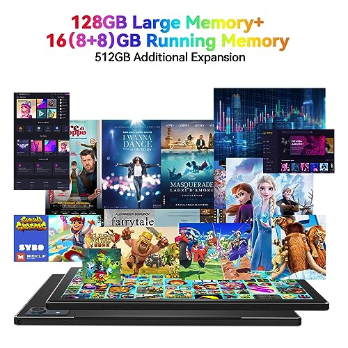 Android 13 Tablet, 10.1 inch, 128GB, 16GB, 8000mAh Battery P5440