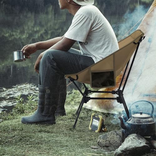 Compact Camping Chair with Side Pockets S620