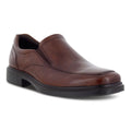 Cognac Leather Slip-on Shoes W7733
