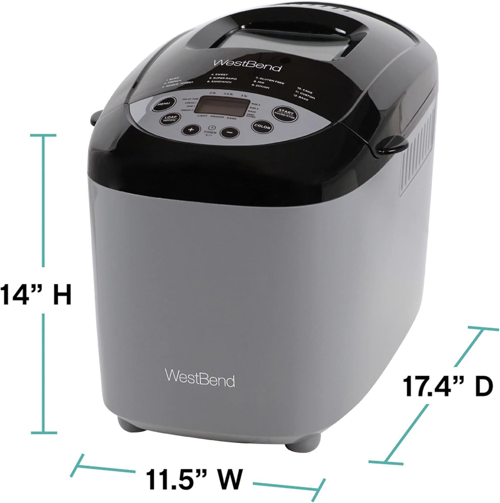 Gray 3-Pound Bread Maker D7198