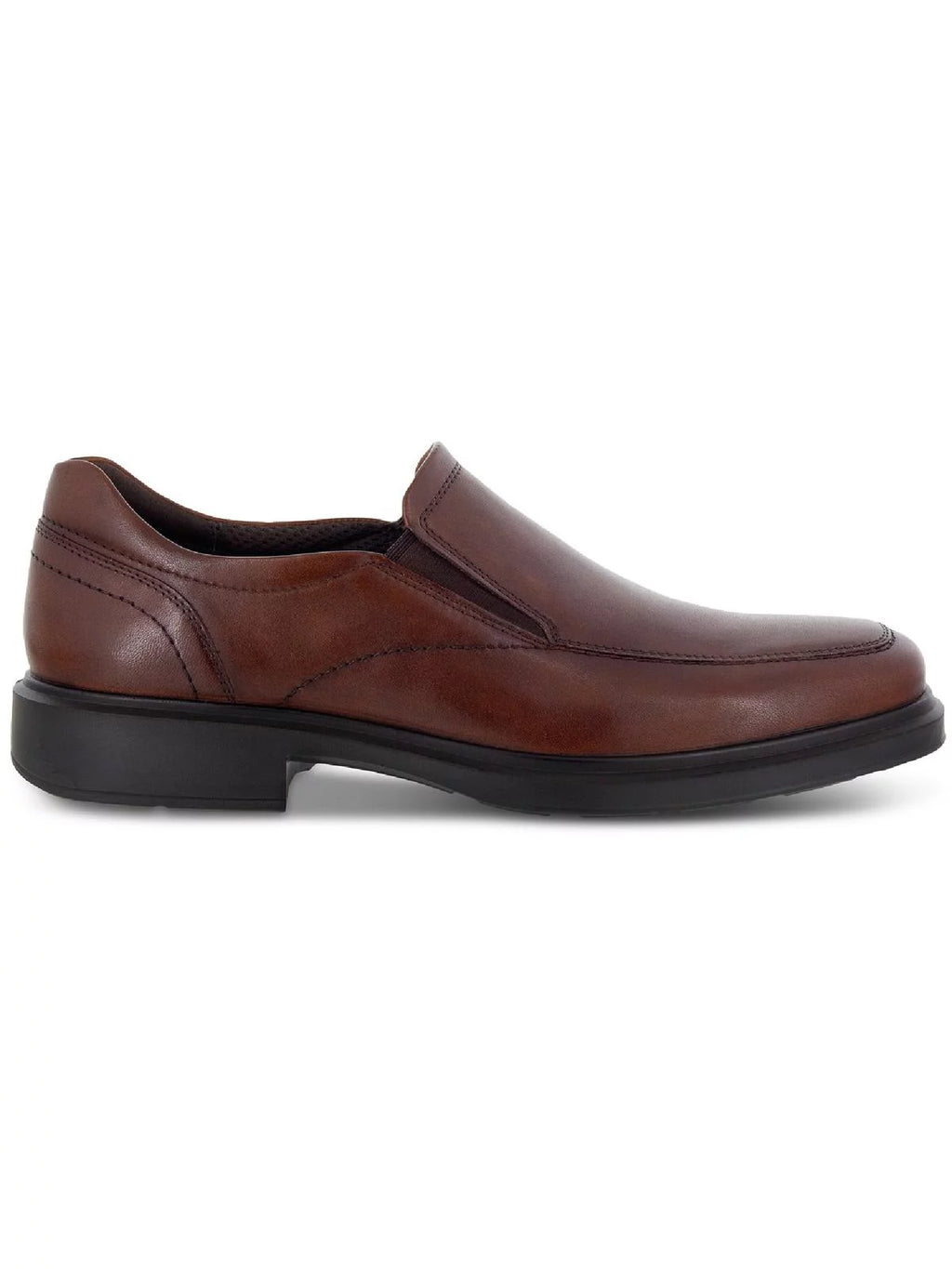 Cognac Leather Slip-on Shoes W7733