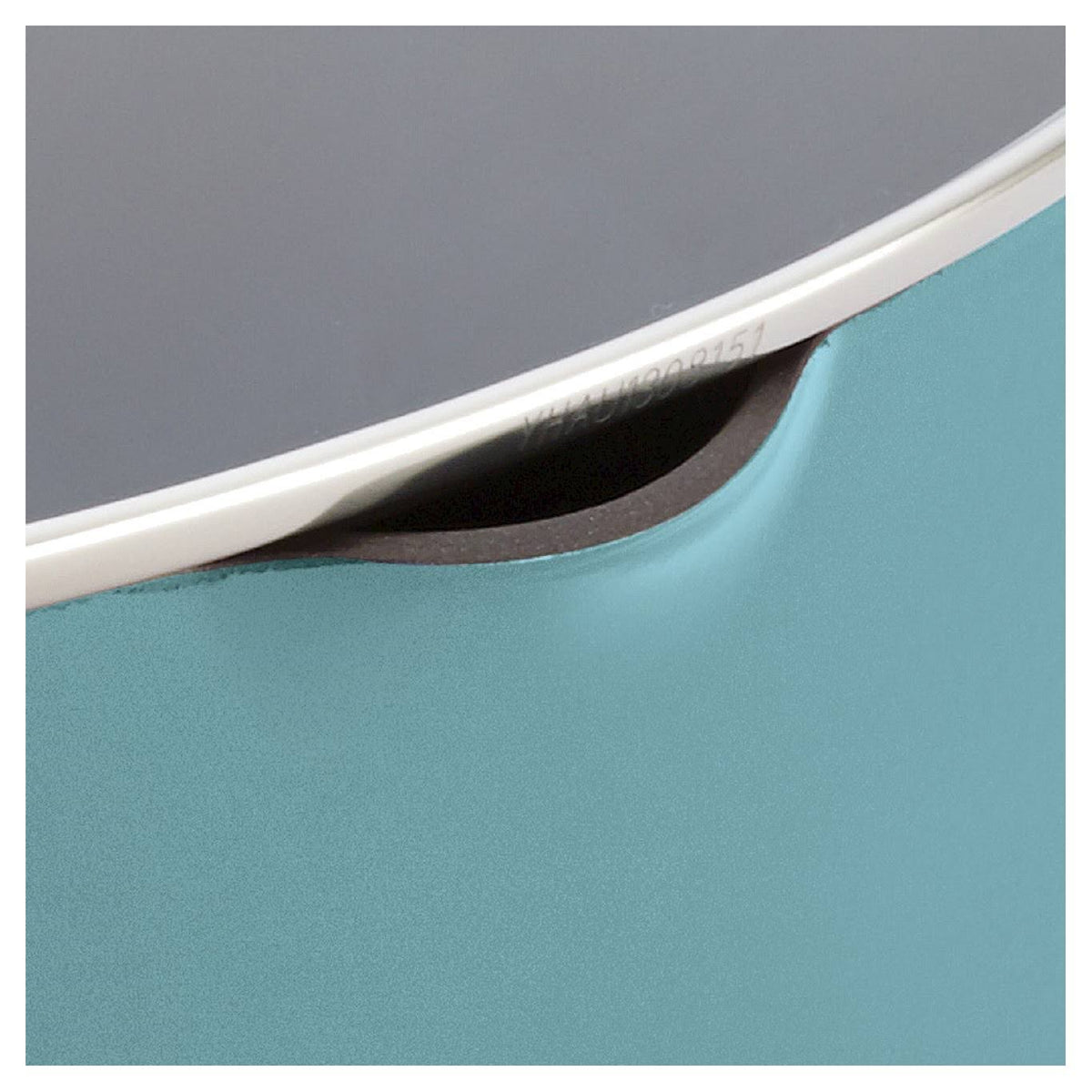 Hard Enamel Nonstick 8-Quart Covered Oval Pasta Pot with Pour Spout, Agave Blue G3209