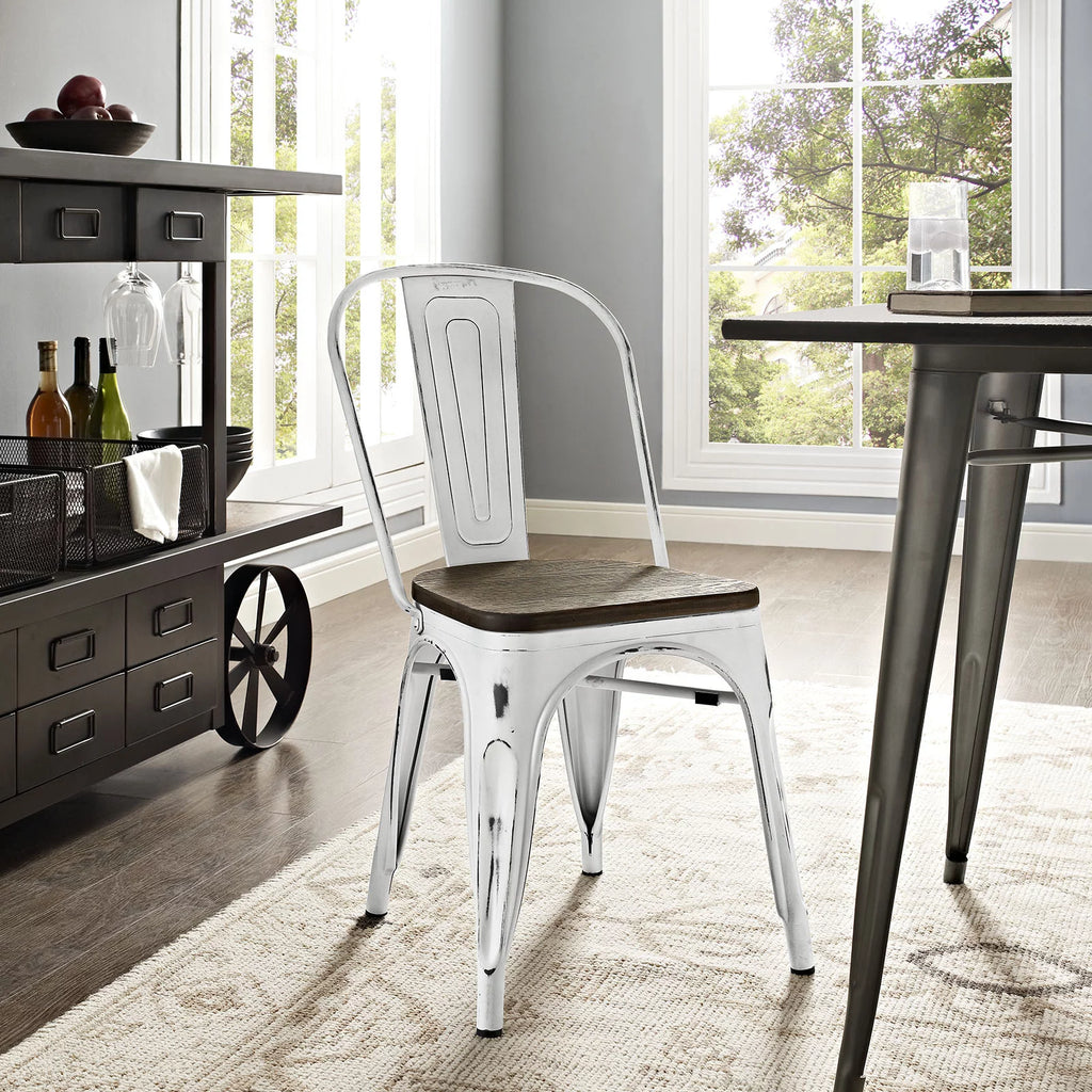 White Metal Dining Chair M708984