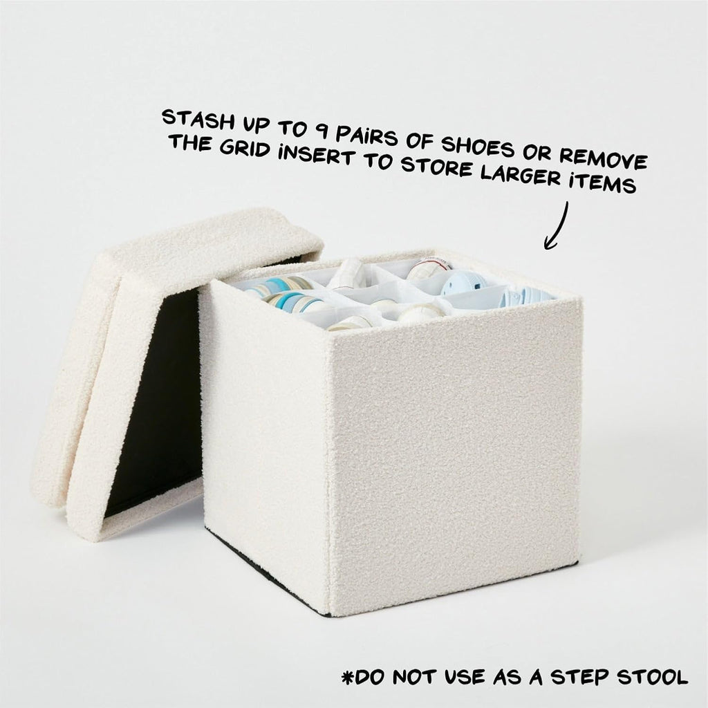 Collapsible Storage Ottoman Chair N635