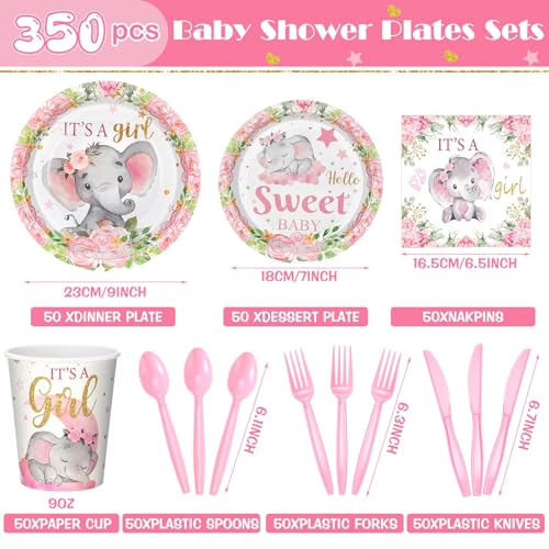 405 Pcs Blue Baby Shower Tableware Set with Plates, Napkins, Cups, Tablecloth, Banner D207772