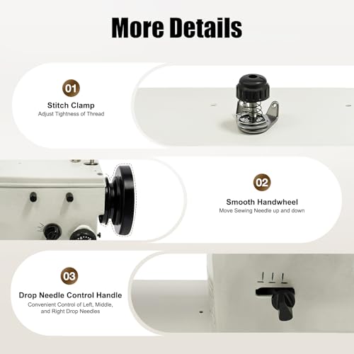 Industrial Heavy Duty Sewing Machine with Accessory Kit P56262