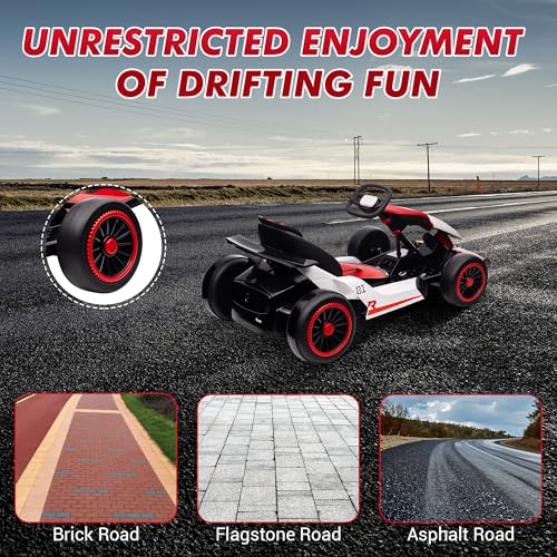 24V Electric Go Kart Drifting Car Battery Powered Ride on with Powerful Motor I772