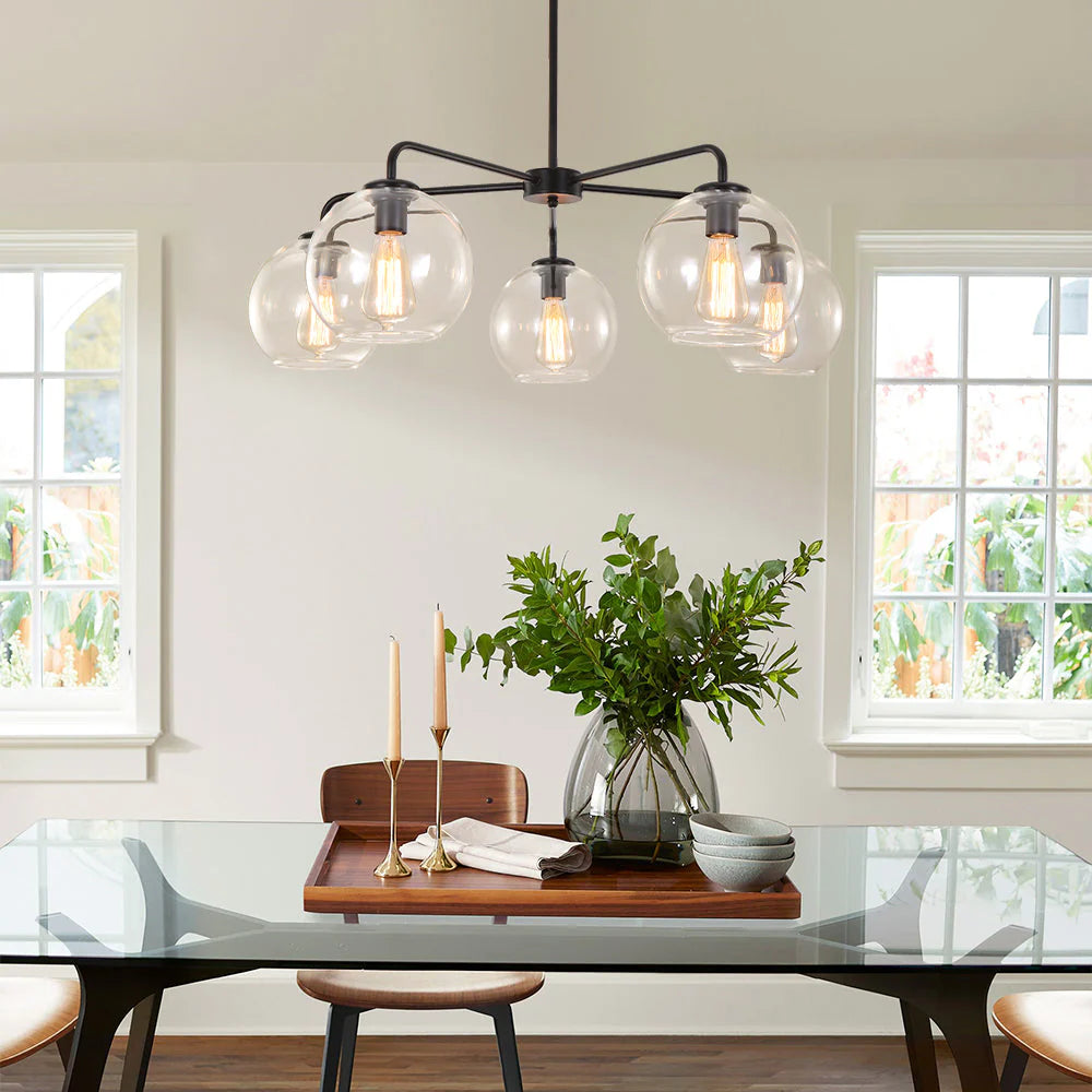 5-Light Dimmable Sputnik Sphere Chandelier O569361