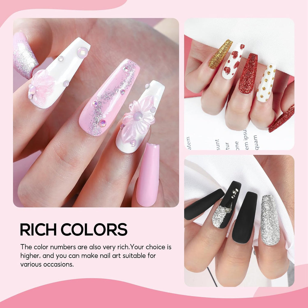 36Pcs Acrylic Nail Kit with Drill and UV Light I6125