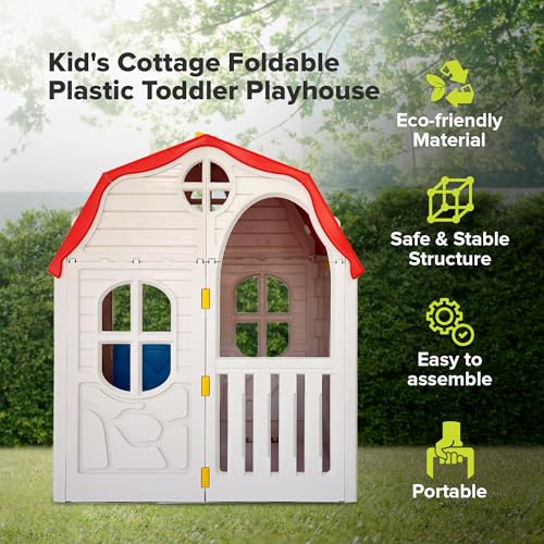 White Plastic Toddler Outdoor Playhouse O63762