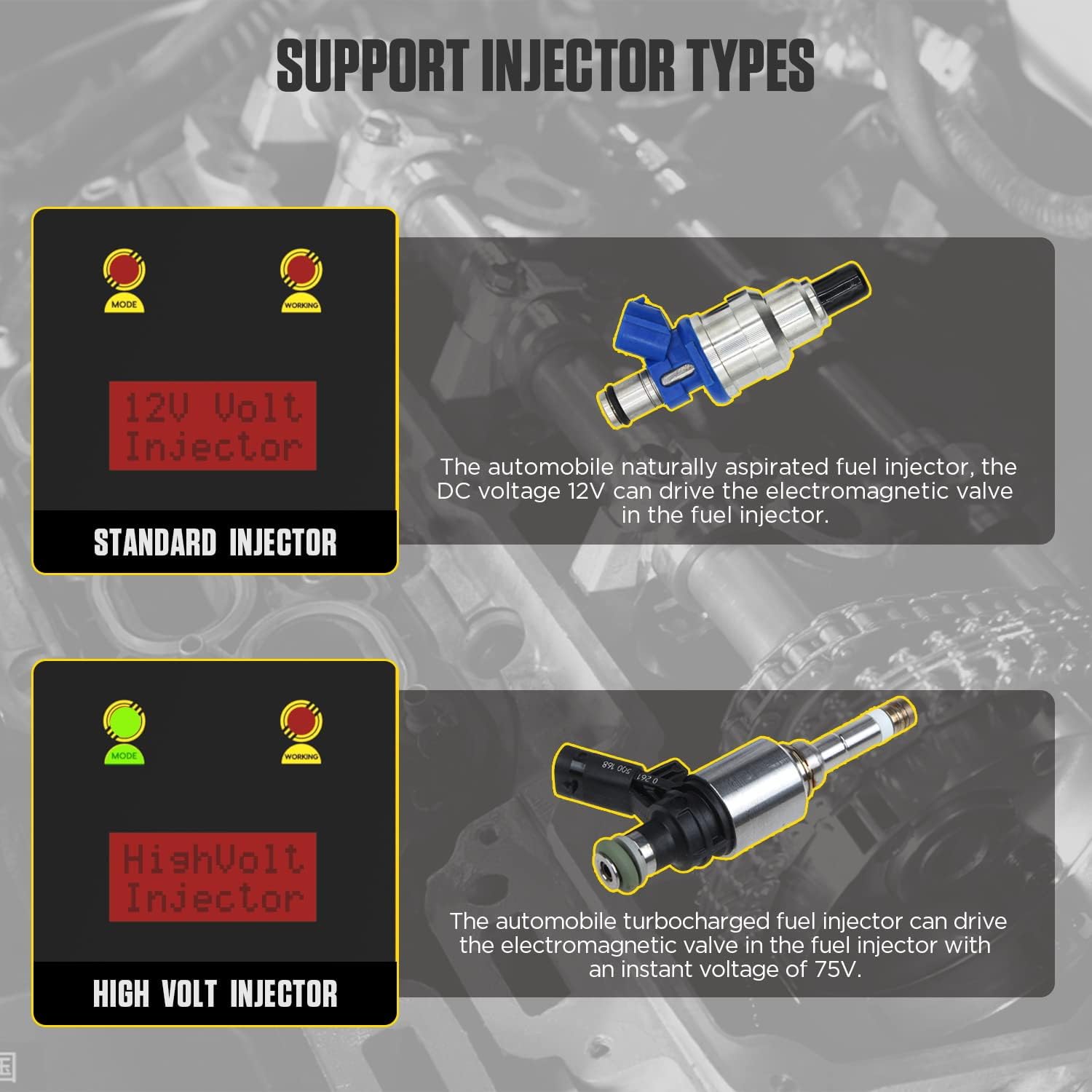 Fuel Injector Signal Generator 12V Pack of 2 S532