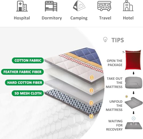 Full Size Thick Foldable Floor Mattress S280